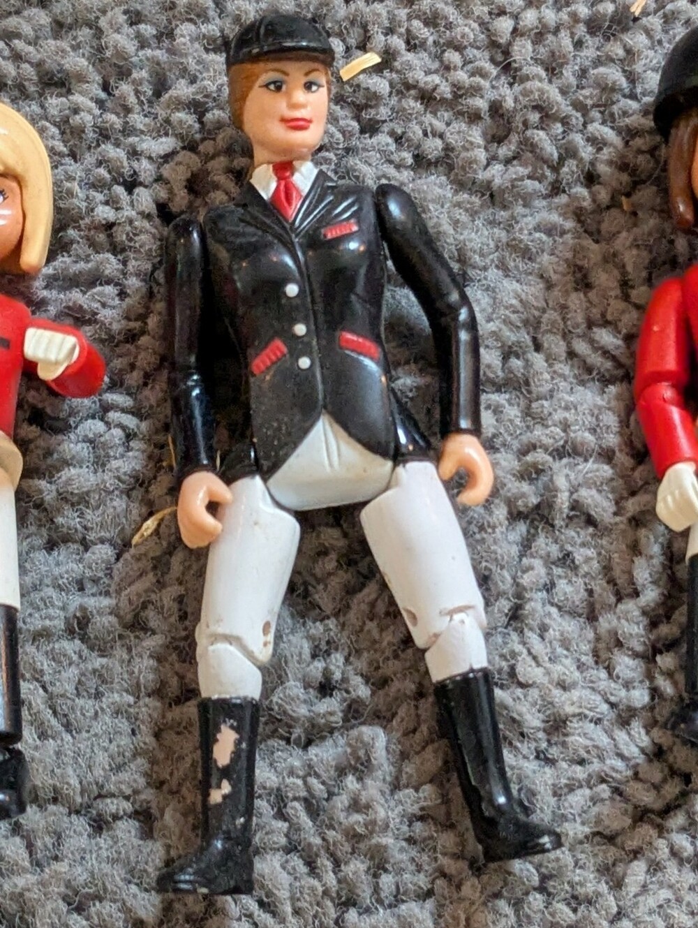 Vintage 1989 Bandai Sunrise Stables Equestrian Rider Figure With Riding Crop